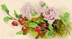 НКБ-146 Набор для вышивания бисером ТМ Наследие "Розы и вишня (по мотивам картины Катарины Кляйн)"