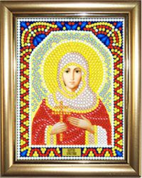 ИМРА5-065 Алмазная мозаика ТМ НАСЛЕДИЕ с рамкой "Святая Кристина"