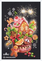 340-673 Набор для вышивания Чудесная игла PREMIUM "Сладкое Рождество", 18х28
