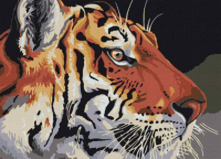 АМА2-006 Алмазная мозаика ТМ Наследие "Тигр"