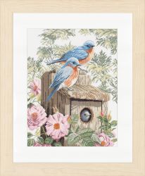 PN-0008197 Набор для вышивания LANARTE "Garden Bluebirds"