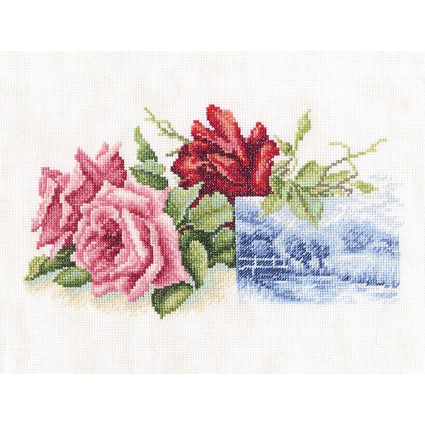 Набор для вышивания крестом РТО "Миниатюра с розами" М518