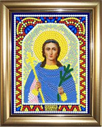 ИМРА5-080 Алмазная мозаика ТМ НАСЛЕДИЕ с рамкой "Святой Гавриил"