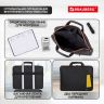 Сумка-портфель BRAUBERG "Office" с отделением для ноутбука 17,3", черная, 44х34х6 см, 270826