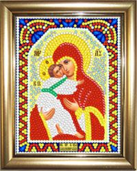 ИМРА5-083 Алмазная мозаика ТМ НАСЛЕДИЕ с рамкой "Божья Матерь Владимирская"