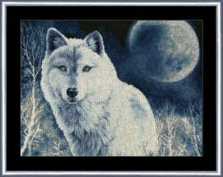ДЖ-029 Набор для вышивания Золотое Руно "Белый волк"