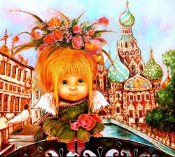 GX29071 Картина по номерам Paintboy "Солнечный Ангел. Москва"