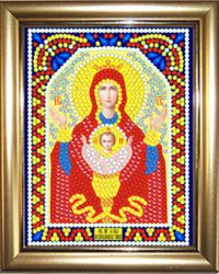 ИМРА5-099 Алмазная мозаика ТМ НАСЛЕДИЕ с рамкой "Икона Неупиваемая Чаша"