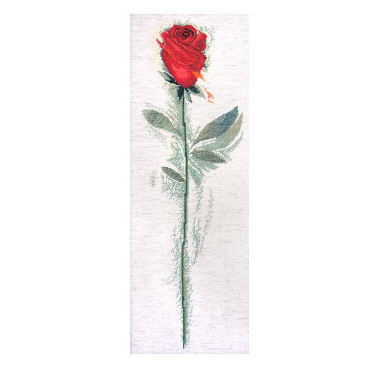 Набор для вышивания крестом Design Works "Красная роза" 2424