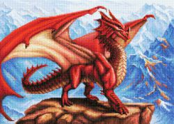 БСА2-084 Алмазная мозаика Наследие "Рубиновый дракон"