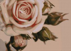 АМА2-037 Алмазная мозаика ТМ Наследие "Нежность розы"