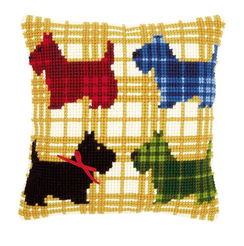 Набор для вышивания крестом Vervaco "Разноцветные собачки" PN-0150016