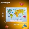 Настольное покрытие ПИФАГОР, А3+, пластик, 46x33 см, "Map", 270403