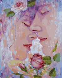 GX9717 Картина по номерам Paintboy "Розы и нежность"