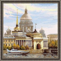 1283 Набор для вышивания Риолис "Санкт-Петербург. Адмиралтейская набережная"