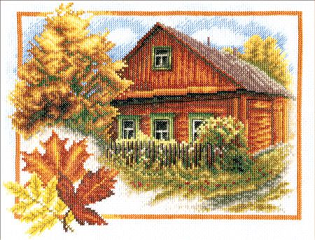 Набор для вышивания PANNA "Осень в деревне" ПС-0314
