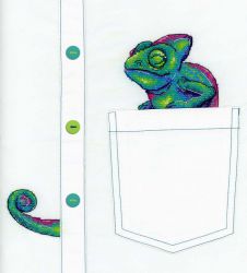 В-253 набор для вышивания "Жар-Птица" "Любопытный хамелеон"