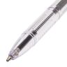 Ручка шариковая BRAUBERG "X-333", ЧЕРНАЯ, корпус прозрачный, узел 0,7 мм, линия письма 0,35 мм, 142406