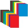 Набор цветного картона и бумаги А4 мелованные (глянцевые), 8+8 цветов, в папке, BRAUBERG, 200х290 мм, "Радуга", 129931