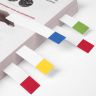Закладки клейкие BRAUBERG бумажные, 75х14 мм, 400 штук (4 цвета х 100 листов), 124811