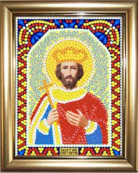 ИМРА5-048 Алмазная мозаика ТМ НАСЛЕДИЕ с рамкой "Святой Константин"