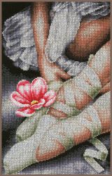PN-0157513 Набор для вышивания  LANARTE "My little ballerina shoes"