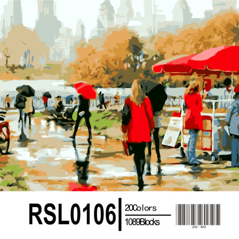 Картина по номерам Paintboy "Прогулка в парке" RSL0106