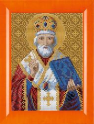 N-269 Алмазная мозаика Милато "Икона Святой Николай Чудотворец" 